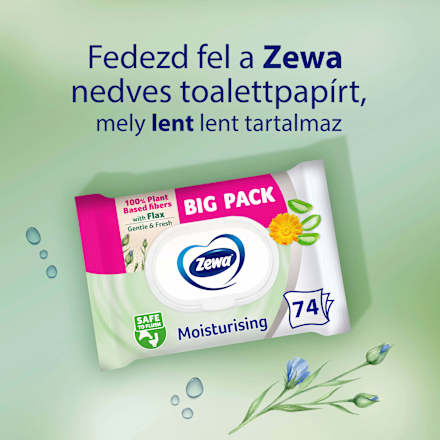 Nedves toalettpapír, Moisturising ZEWA
