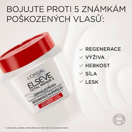 maska na vlasy Total Repair 5 L'ORÉAL PARiS ELSEVE