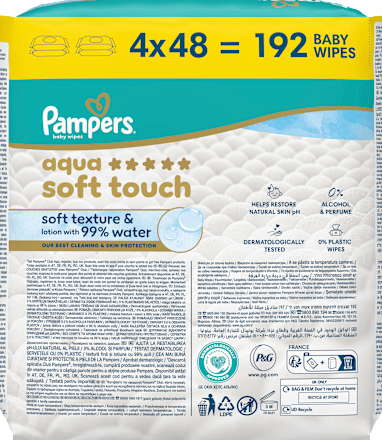 Feuchttücher aqua soft touch (4x48 St) Pampers