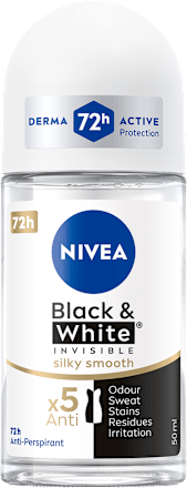 Black&White Invisible silky smooth Antyperspirant roll-on NIVEA