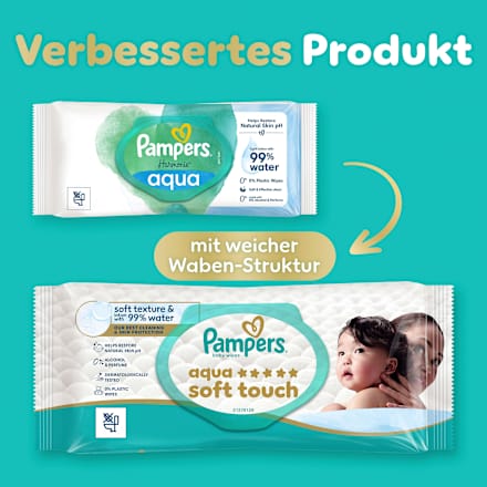 Feuchttücher aqua soft touch (4x48 St) Pampers