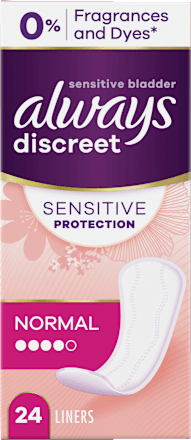 discreet Slipeinlagen Inkontinenz Sensitive Normal always