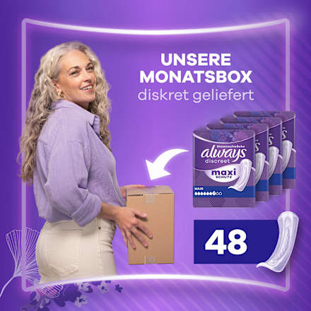 discreet Einlagen Inkontinenz Maxi Tag always