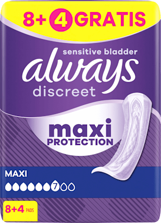 discreet Einlagen Inkontinenz Maxi Tag always