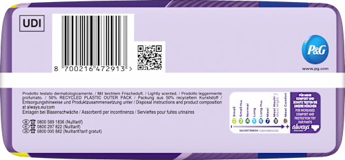 discreet Einlagen Inkontinenz Maxi Tag always