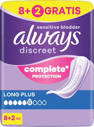 discreet Einlagen Inkontinenz Long Plus always