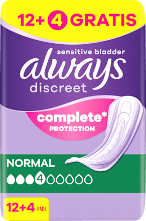 discreet Einlagen Inkontinenz Normal always