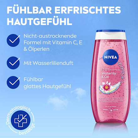 Duschgel Waterlily & Oil NIVEA