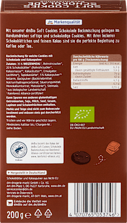 směs na čokoládové cookies dmBio