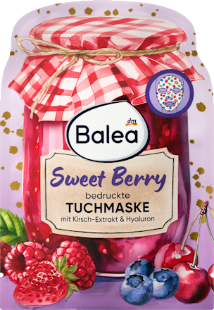 textilní pleťová maska Sweet Berry Balea