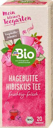 Früchtetee, Hagebutte Hibiskus (20 Beutel) dmBio