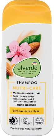 Tápláló sampon Nutri Care, igénybevett hajra alverde NATURKOSMETIK