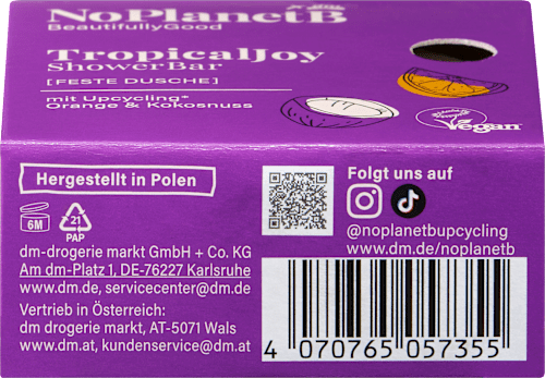 Festes Duschgel Orange & Kokosnuss No Planet B