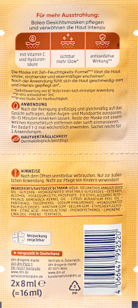 Gesichtsmaske Vitamin C Balea