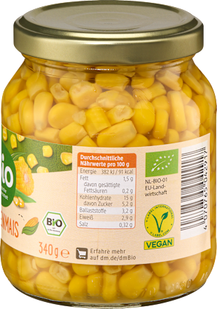 Kukurydza, masa netto 350 g, masa po odcieku dmBio