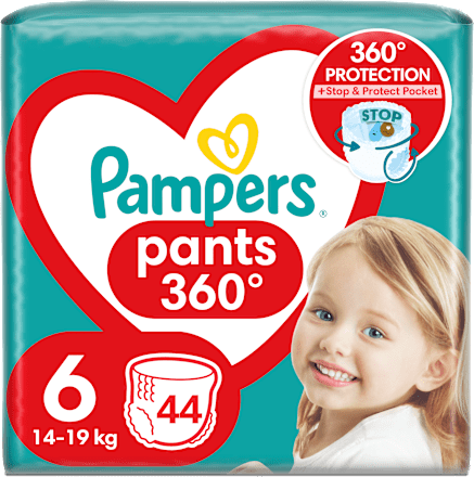 Hlačne plenice 360°, velikost 6 (14-19 kg) Pampers active baby
