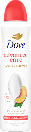 Dámsky antiperspirant v spreji Advanced Care Peach & White Blossom Dove