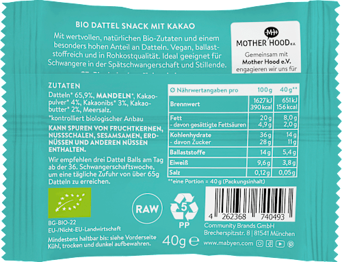 Energy Ball Dattel Mabyen