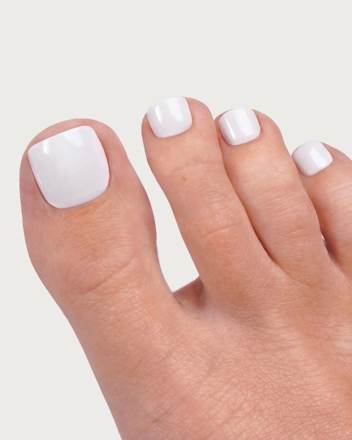 Künstliche Nägel, Soft Gel Press Ons Pediküre Snow White Doonails