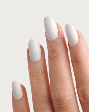 Künstliche Nägel Press Ons Medium Round Snow White Doonails