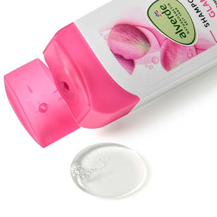 Šampon za lase brez sijaja z rožno vodo in rastlinskim proteinom alverde NATURKOSMETIK