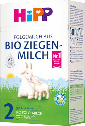 Folgemilch 2 aus Ziegenmilch ab dem 7. Monat  HiPP
