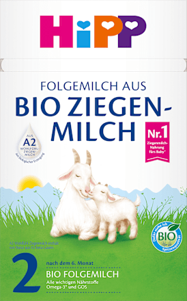 Folgemilch 2 aus Ziegenmilch ab dem 7. Monat  HiPP