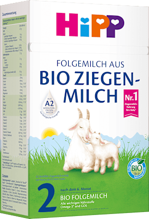 Folgemilch 2 aus Ziegenmilch ab dem 7. Monat  HiPP