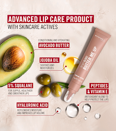 Darilni set ličil za ustnice Butter Me Up Latte Delight RIMMEL LONDON