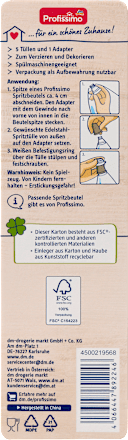 Spritztüllen aus Edelstahl Profissimo