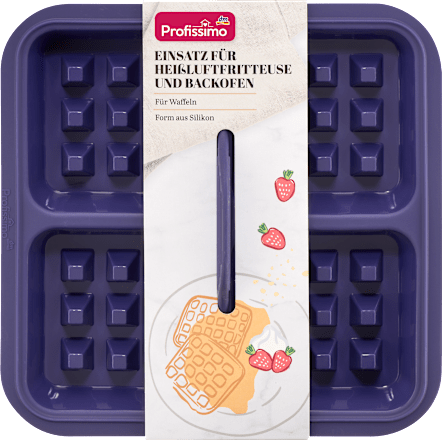 Waffeleinsatz Silikon für Heißluftfritteuse und Backofen Profissimo