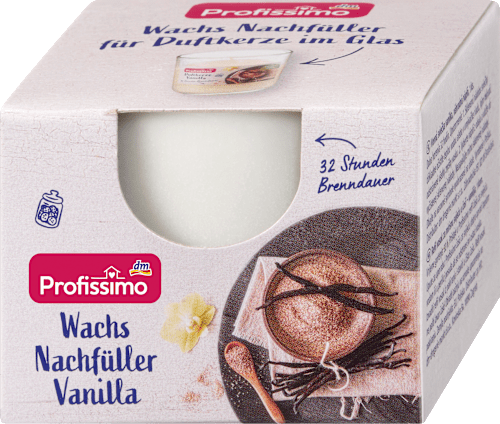 Wachs Nachfüller für Duftgläser Vanille Profissimo