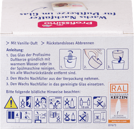 Wachs Nachfüller für Duftgläser Vanille Profissimo