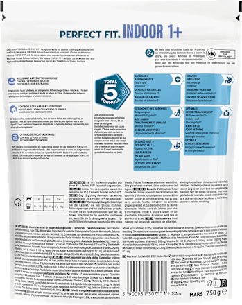 Trockenfutter Katze Indoor 1+ mit Huhn, Adult PERFECT FIT