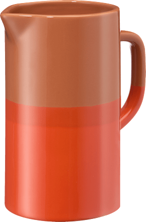 Krug aus Keramik, braun/orange (1 l)  dm home