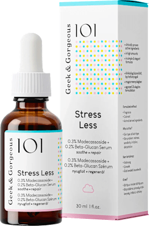 Pleťové sérum Stress Less 0,3 % Madecassoside + 0,2 % Beta-Glucan Geek&Gorgeous