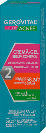 Cremă gel sebum control pentru față GEROVITAL