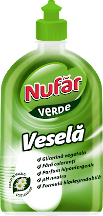 Detergent veselă verde Nufar