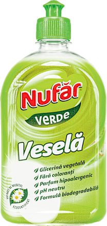 Detergent veselă verde Nufar