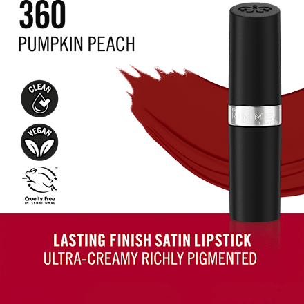 Ruž za usne Lasting Finish Satin – 360 Pumpkin Peach RIMMEL LONDON