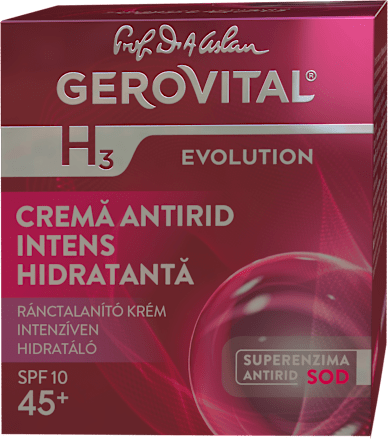GEROVITAL Cremă antirid intens hidratantă 45+, 50 ml | dm.ro