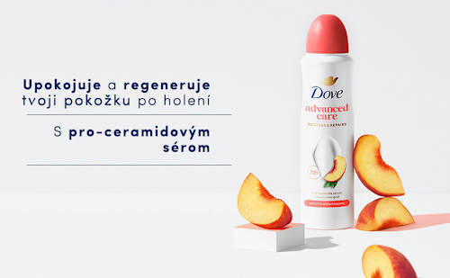 Dámsky antiperspirant v spreji Advanced Care Peach & White Blossom Dove
