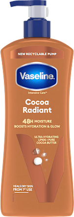 Telové mlieko Cocoa Radiant 48h Vaseline