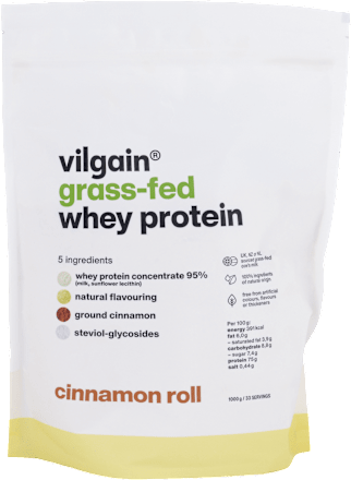 Srvátkový proteín grass-fed Whey protein škoricová rolka vilgain