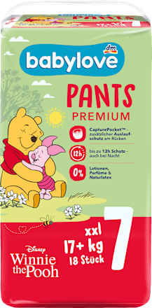 Plienkové nohavičky Premium, veľ. 7 xxl, 17+ kg babylove