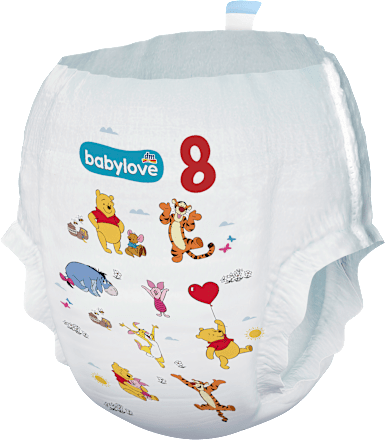 Pannolini a mutandina premium misura 8 (19+ kg) babylove