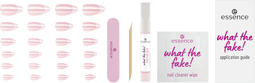 Künstliche Nägel What The Fake! Press-On Nails Manicure Set 05 French Chrome essence