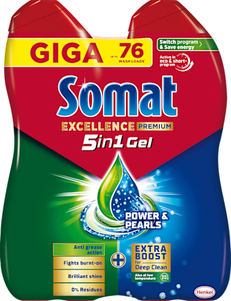 Mosogatógép gél Excellence Duo Giga Somat