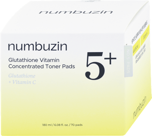 Rozjasňujúce pleťové tampóny Glutathione Vitamin-Niacinamide 5+ numbuzin