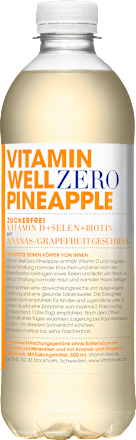 Erfrischungsgetränk Zero Pineapple Vitamin Well